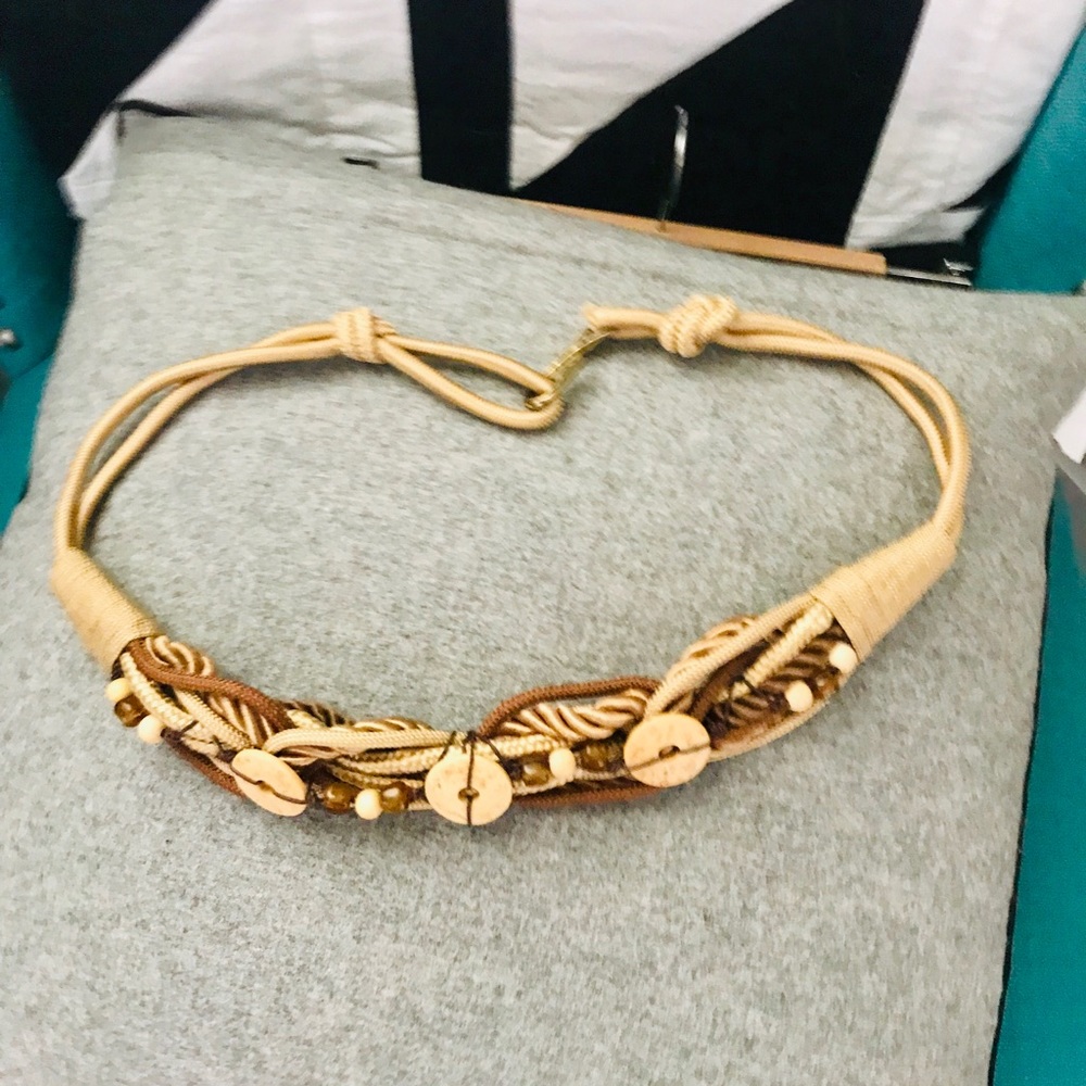 Rope and beaded belt